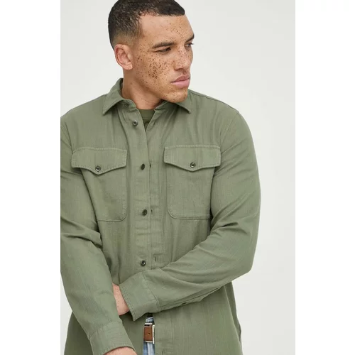 G-star Raw Bombažna srajca moška, zelena barva
