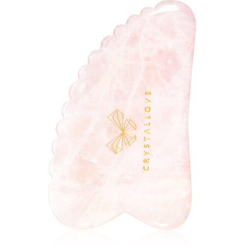 Crystallove Rose Quartz 3D Gua Sha pomagalo za masažu Slike