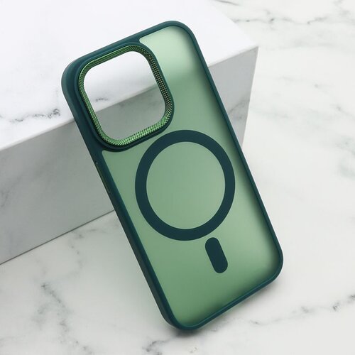 Maska silky magsafe za iphone 15 pro/ zelena Slike