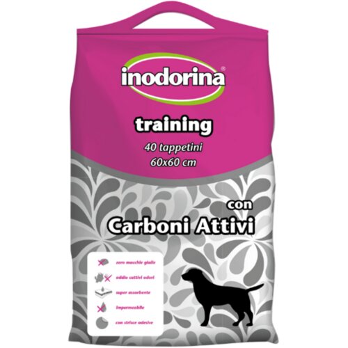 Inodorina Prostirka za &amp;scaron;tence Training Pads Carbon, 60x60cm, 40 komada Slike