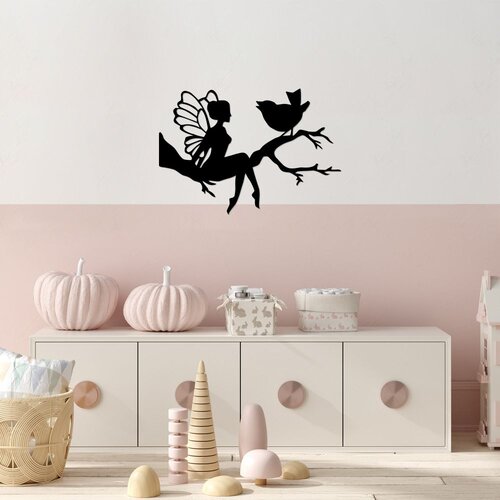 Wallity Zidna dekoracija Fairy-434, 70x48cm, Crna Slike