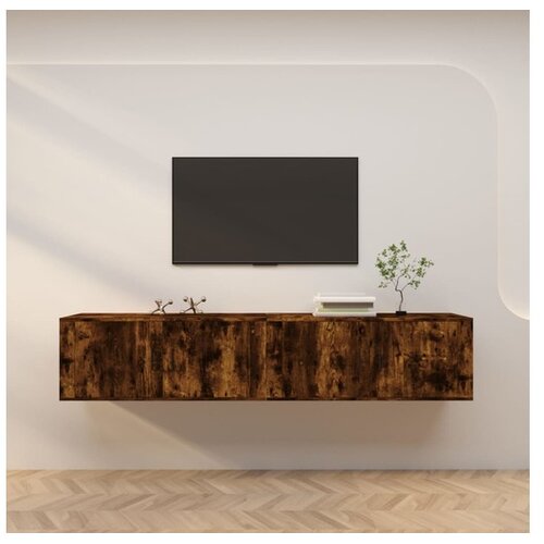 Zidni TV ormarići 2 kom boja dimljenog hrasta 100x34 5x40 cm Cijene