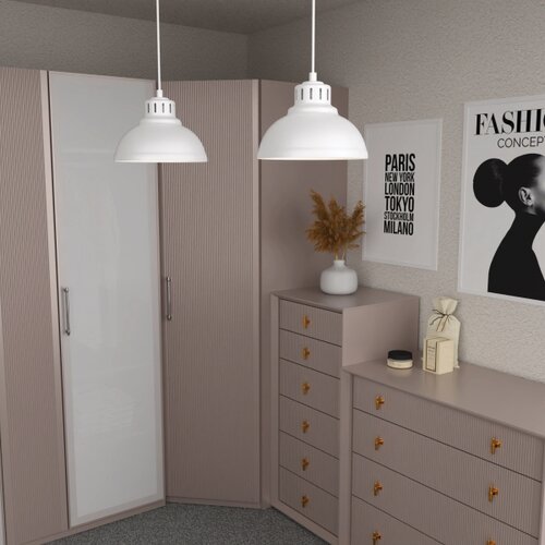  Luster na sajli SVEN 2xE27/15W/230V bela Slike