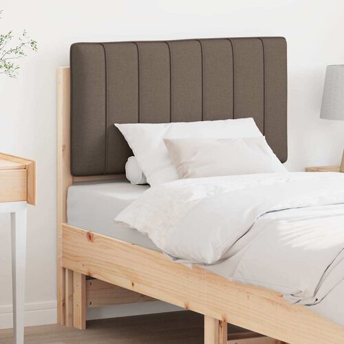  Tapecirani uzglavlje Smeđa i taupe 75 cm Čvrsto borovo drvo Cijene