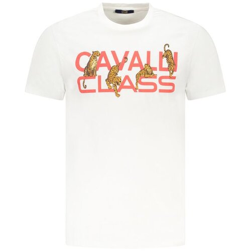Cavalli Class Mu&scaron;ka Majica Kratkih Rukava Bijela Cijene
