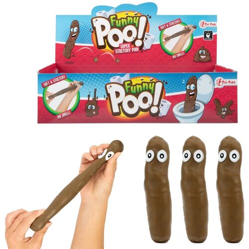Magic Toys FunnyPoo, smije&amp;scaron;na rastezljiva figura kakice 1 komad Slike