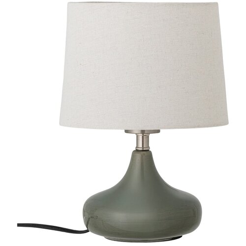 Bloomingville Tamno zelena stolna lampa s tekstilnim sjenilom (visina 28 cm) Loa &amp;ndash; Slike