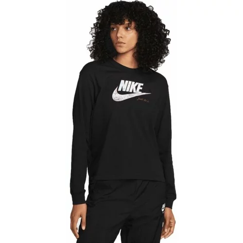 Nike NSW TEE OC 1 LS BOXY Ženska majica dugih rukava, crna, veličina