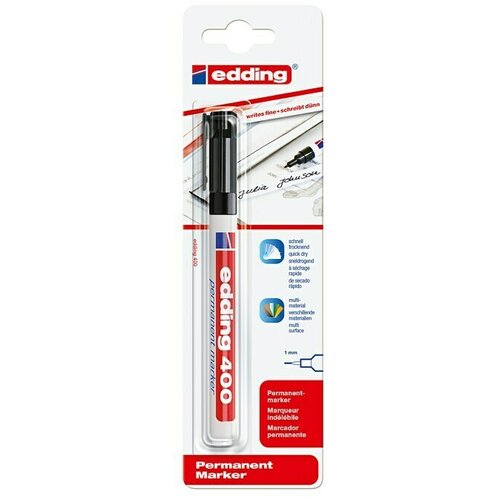 Edding Marker Permanentmarker 400 (Širina linije: 1 mm, Crne boje) Cene
