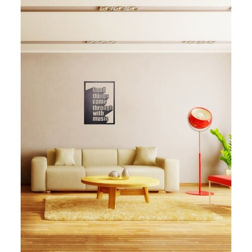 Wallity zidna dekoracija good things, 50 x 70 cm, crna Cene