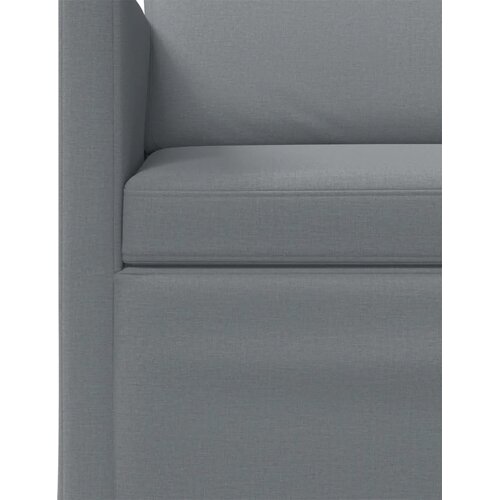  Set sofe 2 pcs Svjetlosiva Tkanina - Svjetlosiva 1-sjedalni + 3-sjedalni (180 cm) Slike