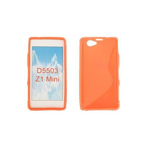  S silikonski ovitek SONY Xperia Z1 mini D550 oranžen Slike