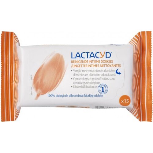 Lactacyd intimate cleansing wipes femina 15pcs Slike