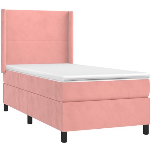 Box spring krevet s madracem ružičasti 80 x 200 cm bar&amp;scaron;unasti Slike