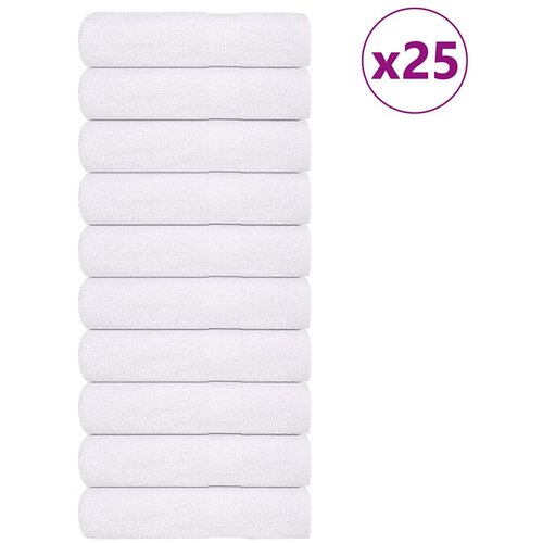 vidaXL Kopalne brisače 25 kos bela 100x150 cm 360 g/m² 100% bombaž Cene