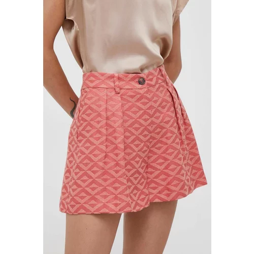 Sisley Kratke hlače ženski, roza barva