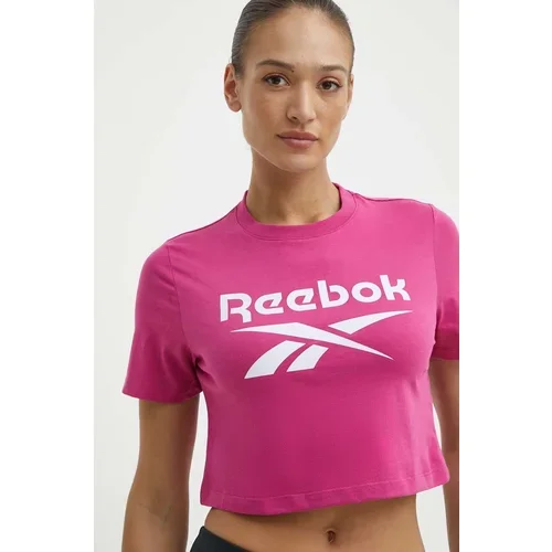 Reebok Pamučna majica Identity za žene, boja: ružičasta, 100037588