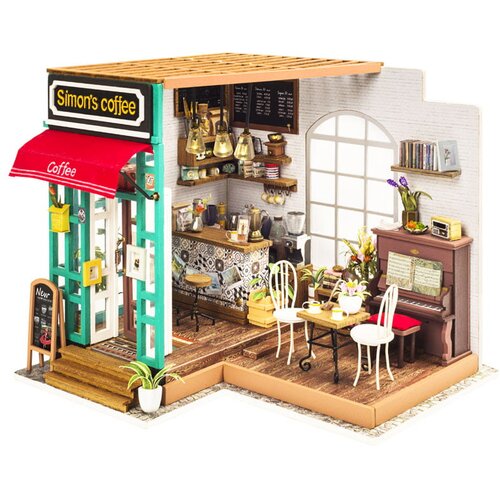 Robotime 3D puzzle simonov kafe Slike