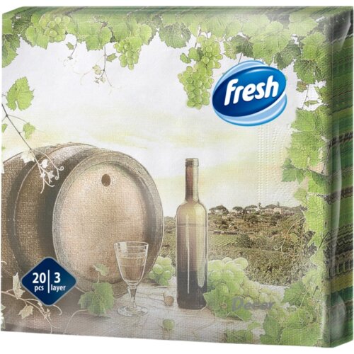 Fresh salvete vino i grožđe 3sloja 20kom Cene