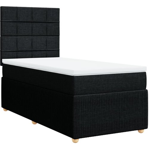 Maison Chic Box spring postelja - Vzmetna postelja z vzmetnico črna 100x200 cm blago SL23947, (21879976) Cene