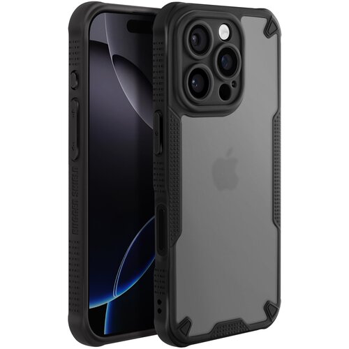 AVIZAR Ohišje za iPhone 16 Pro Reinforced Corners Anti-puncture Matte Back, Črna, (5000013538) Cene