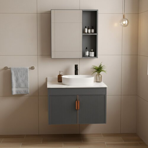 Rea Komplet kopalni&amp;scaron;kega pohi&amp;scaron;tva s pultom Modo 60cm Grey Slike