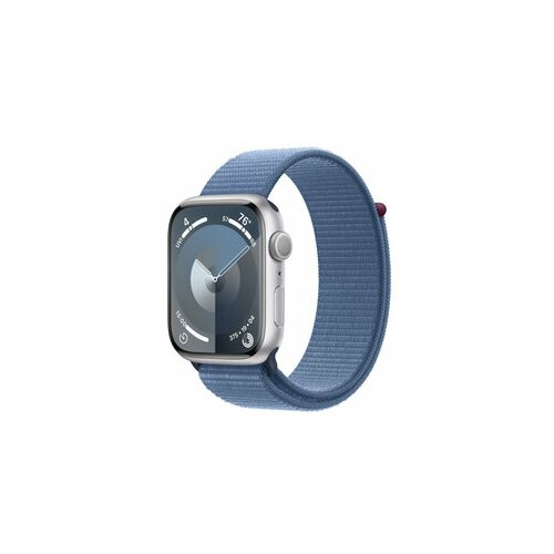 Apple watch S9 gps mr9f3se/a 45mm silver alu case w winter blue sport loop, pametni sat Slike