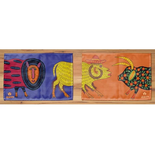 Madre Selva set od 2 podmetača za stol La Monsters, 45 x 30 cm
