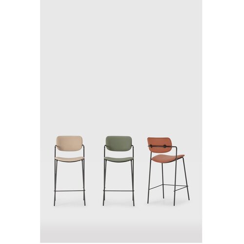 Marckeric Bež barski stoli v kompletu 2 ks (vi&amp;scaron;ina sedeža 68 cm) Maika &amp;ndash; Slike