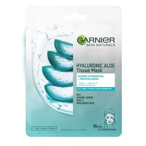Garnier Skin Naturals Hyaluronic Aloe vlažilna in hranljiva platnena maska 1 ks za ženske Cene