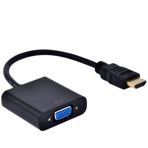 Gembird HDMI to VGA and audio adapter cable, single port, black Cene