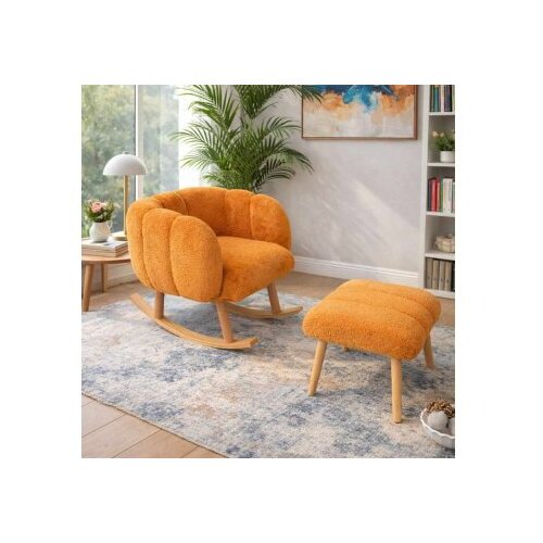 Atelier Del Sofa fotelja i tabure lotus orange Cene