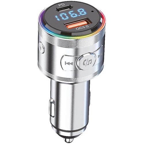 Winner group - auto punjač sa fm predajnikom i handsfree funkcijom, 20 w, srebrne boje Slike