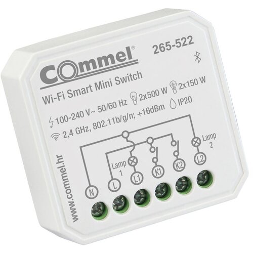 Commel Prekidač podžbukni SERIJSKI SMART WI-FI MEHANIZAM Cijene