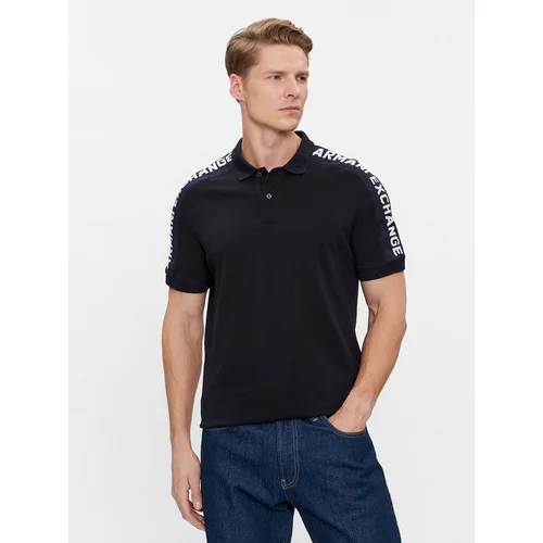 Armani Exchange Polo majica 3DZFLA ZJM5Z 1583 Mornarsko modra Regular Fit