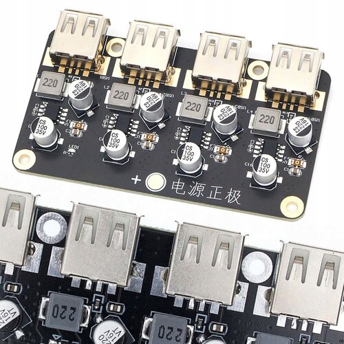 Rosfix Pretvornik Napetosti 4-Kanalni USB Polnilec &ndash; Step Down, 6&ndash;24V na 5V, 4&times;3A, Za Avto in DIY, (22137046) Cene