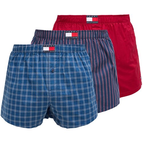 Tommy Hilfiger Underwear Boksarice kraljevo modra / temno modra / rdeča / bela Cene