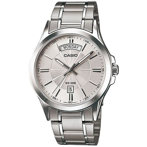 Casio Mu&amp;scaron;ki sat MTP-1381D-7A srebrni Slike
