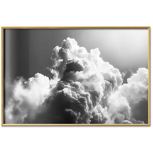  Plakat Clouds Like Dreams: Let the Sun Brighten Your Day &amp;ndash; A Visual Feast 42x29.7 Zlatni okvir Slike