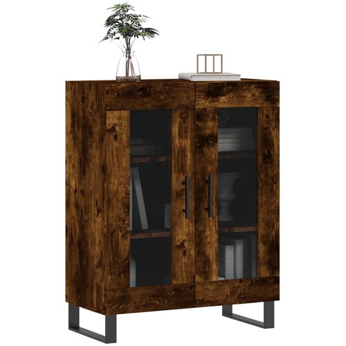  Komoda boja dimljenog hrasta 69,5x34x90 cm konstruirano drvo Slike