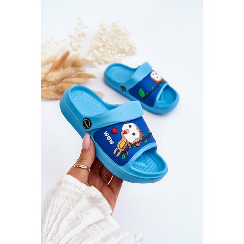 Kesi Light children's slides Animal sandals Blue Rico Slike