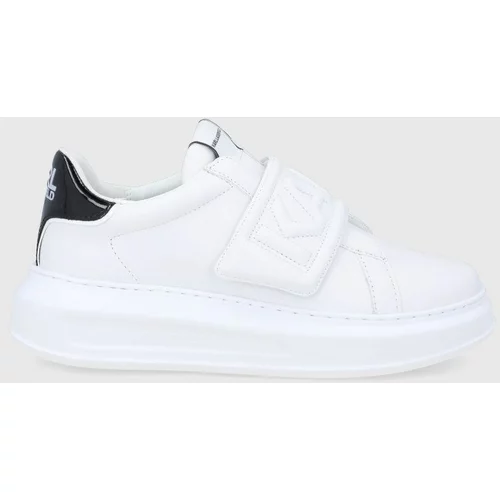 Karl Lagerfeld Kožne cipele Kapri boja: bijela
