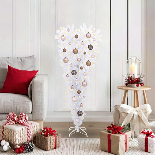  Umjetno božićno drvce s stalakom 120 cm PVC i čelik Slike