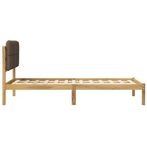  Krevetni okvir s tapiciranim uzglavljem Bijelo isprana i taupe - Bijelo isprana i taupe 80 x 200 cm Slike