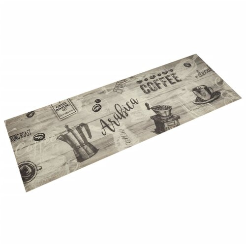vidaXL Kuhinjski tepih perivi s natpisom 60 x 180 cm baršunasti sivi Cijene