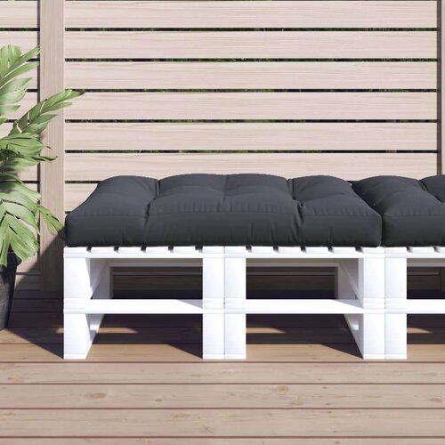  Jastuk za palete antracit 120 x 80 x 12 cm od tkanine Slike