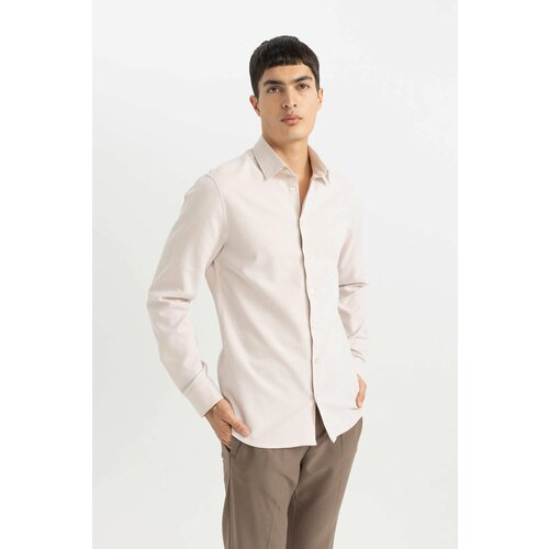 Defacto Slim Fit Polo Collar Long Sleeve Shirt Slike