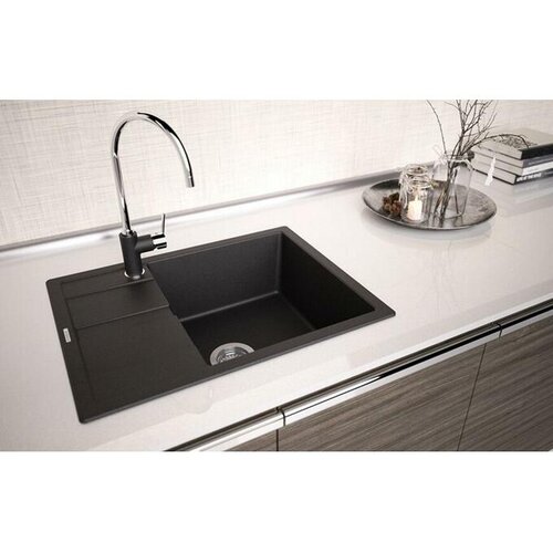 Schock granitno pomivalno korito Ronda D-100 L nero Slike
