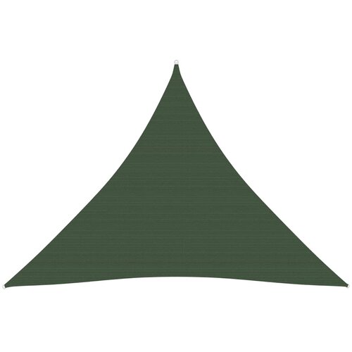VidaXL Senčno jadro 160 g/m&amp;sup2; temno zeleno 3x3x3 m HDPE Slike