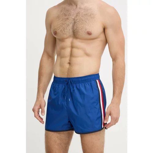 Tommy Hilfiger Kratke hlače za kupanje za muškarce, boja: tamno plava, UM0UM03217